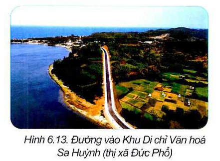 Duong vao di tich va Hoa Sa Huynh